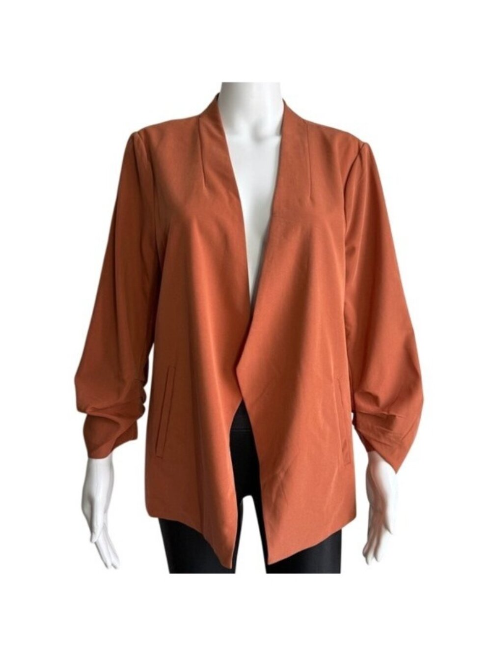 Skies Are Blue Open Front Drape Jacket – Size L
